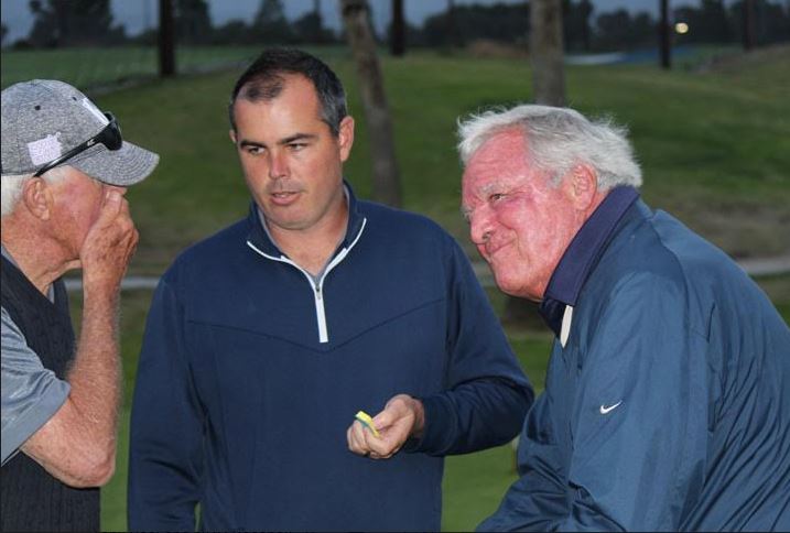 Coach Lofthouse with Mike White and Mike Giddings